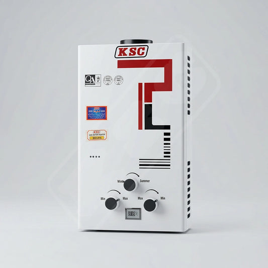 Instant Gas Water Heater White (Iron Type)